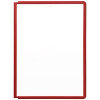 Durable Sherpa A4 Display Panel, Red, Pack of 5