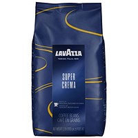 Lavazza Super Crema Coffee Beans, 1kg