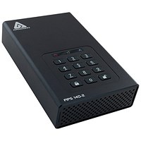 Apricorn Aegis Padlock DT 256-Bit AES-XTS Encryption External Hard Drive, 10TB