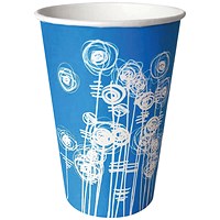 Aqua Swirl 7oz Paper Water Cup (Pack of 100)