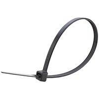 Avery Dennison Cable Ties, 200mmx4.8mm, Black, Pack of 100