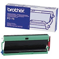 Brother PC75 Black Ribbon Cassette Cartridge