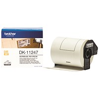 Brother DK-11247 Large Shipping Labels, Black on White, 103x164mm, 180 Labels Per Roll
