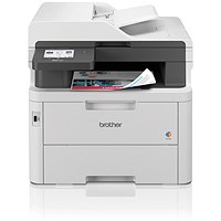 Brother MFC-L3760CDW A4 Wireless All-In-One Colour Laser Printer, White