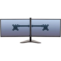 Fellowes Professional Series Tabletop Dual Monitor Arm, Adjustable Height, Black