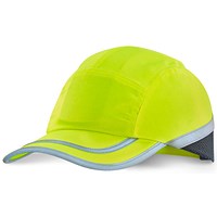 Beeswift Safety Baseball Cap With Retro Reflective Tape, Saturn Yellow