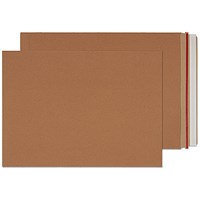 Blake All Board Pocket Rip Strip Envelopes, 450x324mm, 350gsm, Peel and Seal, Manilla, Pack of 100