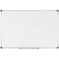 Bi-Office Maya Magnetic Whiteboard, Aluminium Frame, 900x600mm