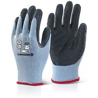 B-Safe Builders Latex Gloves, Black, XL