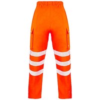 Beeswift Deltic Hi-Vis Overtrousers, Orange, 4XL