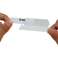 Elba Flex Suspension File Tabs, Clear, Pack of 25
