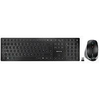 Cherry DW 9500 Slim Wireless Keyboard and Mouse Set QWERTY UK Black/Grey