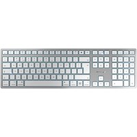 Cherry KW 9100 Slim Keyboard for Mac, Wireless, Silver/White