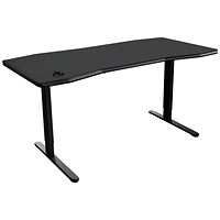 Nitro Concepts D16E Sit/Stand Gaming Desk, 1600x800x710-1210mm, Black