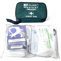 Click Medical Travel Kit (Compliant To Bs8599-1 / 2) In A Bag Green