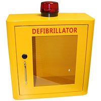 Click Medical Mild Steel Yellow Defibrillator Internal Cabinet