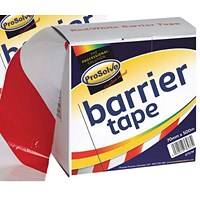 Prosolve Barrier Tape, 70mmx500m, Red and White