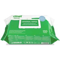 Clinell Universal Wipes, Pack of 200