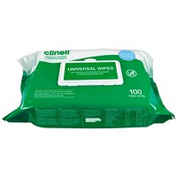Clinell Clinell Universal Wipes Pack 100