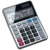 Canon LS-122TS Desktop Calculator, 12 Digit, Solar and Battery Power, Grey