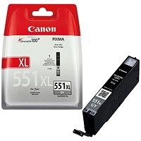 Canon CLI-551XL Grey High Yield Inkjet Cartridge