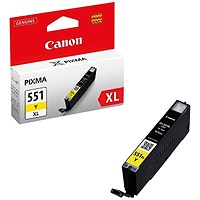 Canon CLI-551XL Yellow High Yield Inkjet Cartridge
