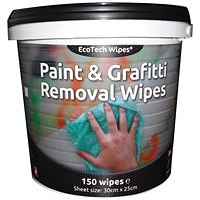 EcoTech Paint and Graffiti Wipes, 150 Wipes Per Pack