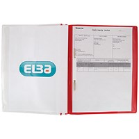 Elba A4+ Report Files, Red, Pack of 25