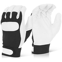 Beeswift Drivers Gloves, Velcro Cuff, Medium