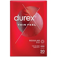 Durex Thin Feel Condoms, Pack of 20