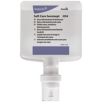 Diversey H34 Soft Care Sensisept Hand Wash Cartridge, 1.3 Litres, Pack of 4