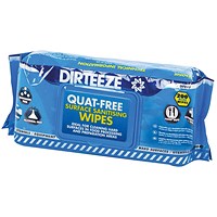 Dirteeze Anti-Bacterial Wipes, Pack of 200 Wipes