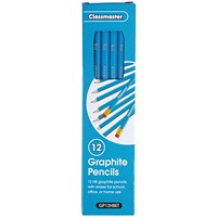 Classmaster HB Pencil Eraser Tip (Pack of 12)
