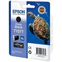 Epson T1571 Turtle Photo Black XL Inkjet Cartridge