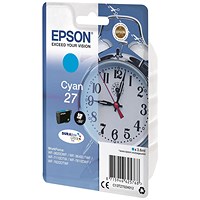 Epson 27 Inkjet Cartridge Alarm Clock Cyan
