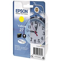 Epson 27 Inkjet Cartridge Alarm Clock Yellow