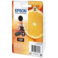 Epson 33XL Black High Yield Inkjet Cartridge