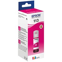 Epson 113 Ink Bottle EcoTank Pigment Magenta C13T06B340
