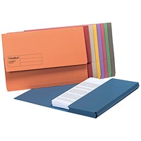 Guildhall Document Wallets, Foolscap, Assorted, Pack of 50