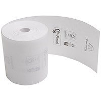 Exacompta Zero Plastic Thermal Receipt Roll, 80mmx72mmx76m, Pack of 10