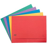 Exacompta Europa A3 Document Wallets, 265gsm, Assorted, Pack of 25