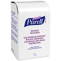 GoJo Nxt Purell Hygienic Hand Rub, 1 Litre, Pack of 8