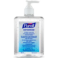 Purell Advanced Hygienic Hand Rub, 500ml, Pack of 12