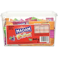 Haribo Maoam Stripes Sweets Drum, 840g