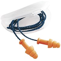Howard Leight Smartfit Corded Earplugs With Case, Orange & Blue, Pack of 50