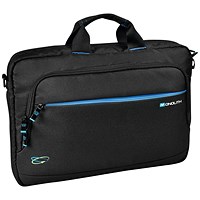 Monolith Blue Line Laptop Carry Case, For up to 15.6 Inch Laptops, Black