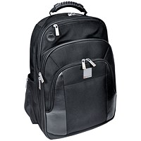 Monolith Executive Laptop Backpack, For up to 15.4 Inch Laptops, Black