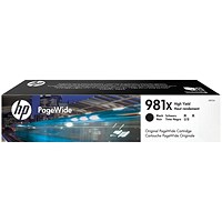 HP 981X PageWide Black High Yield Ink Cartridge L0R12A