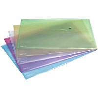 Rapesco A3 Popper Wallets, Assorted, Pack of 5
