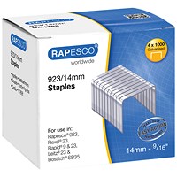Rapesco 923/14mm Staples, Pack of 4000